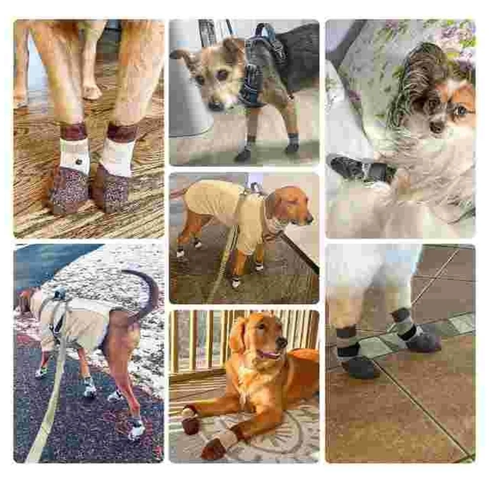 Gray and Black Dog Slip Resistant Socks NWOT Size xLarge
